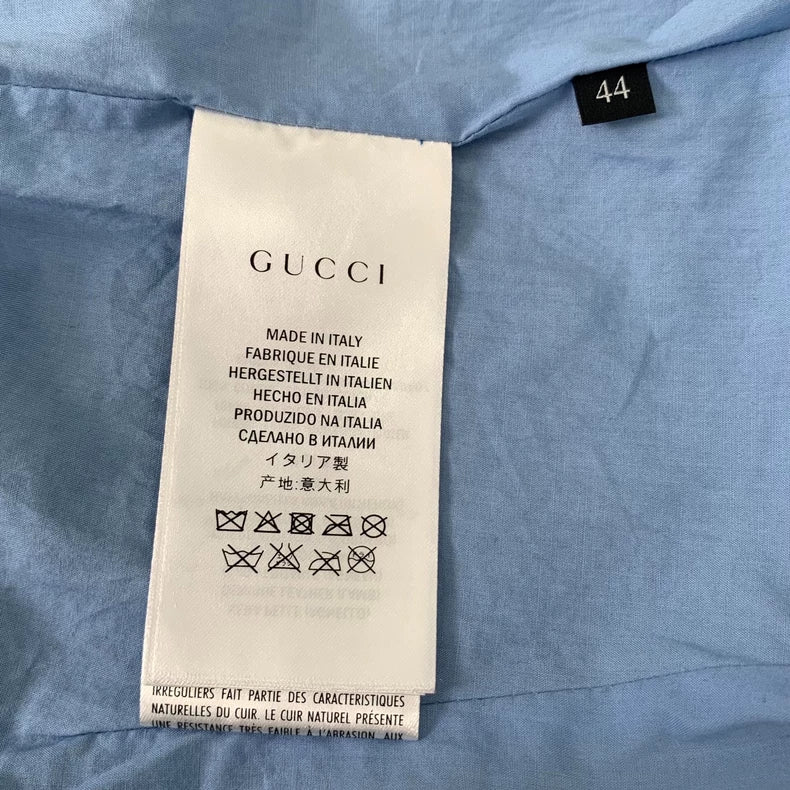 Gucci Black Leather Biker Jacket with Beads