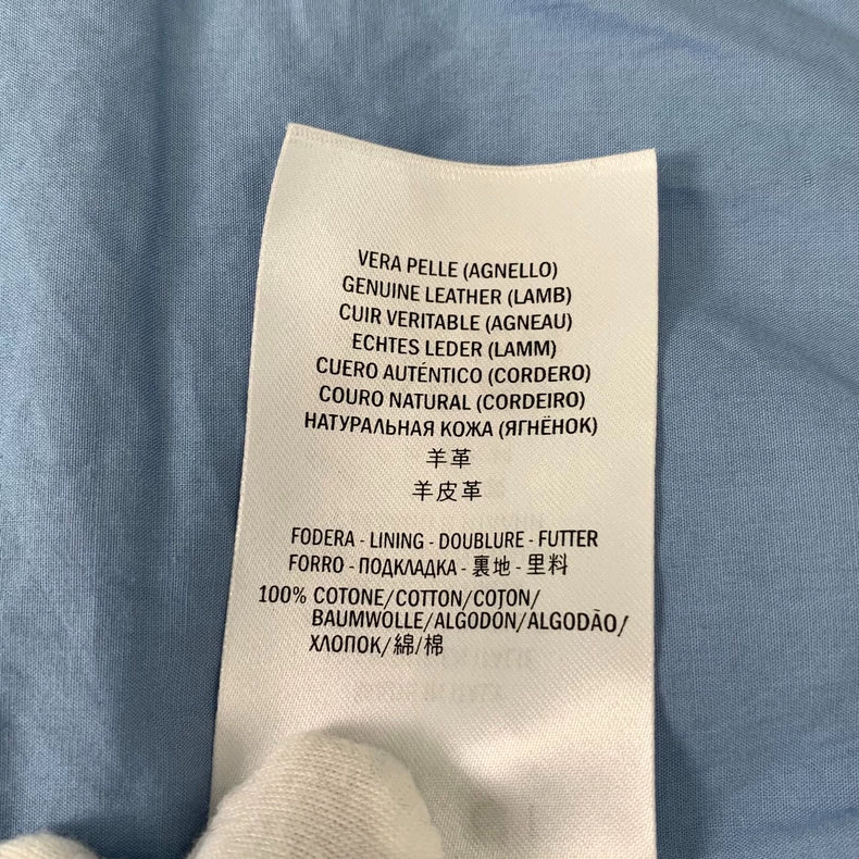 Gucci Black Leather Biker Jacket with Beads