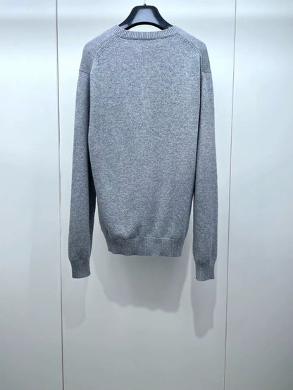 Hermes Gray Cashmere Knit Sweater