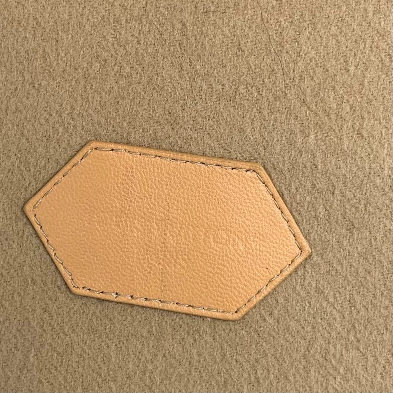 Louis Vuitton Brown Logo Wool Coat