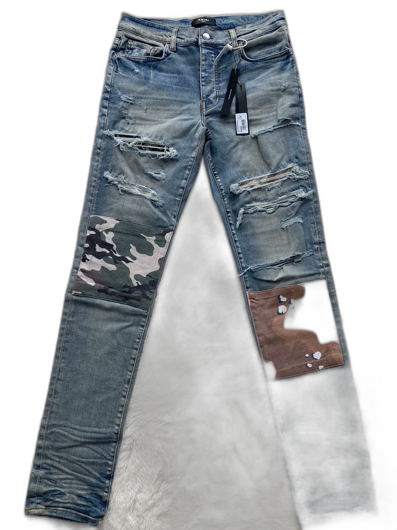 Amiri Military Patch Denim Pants