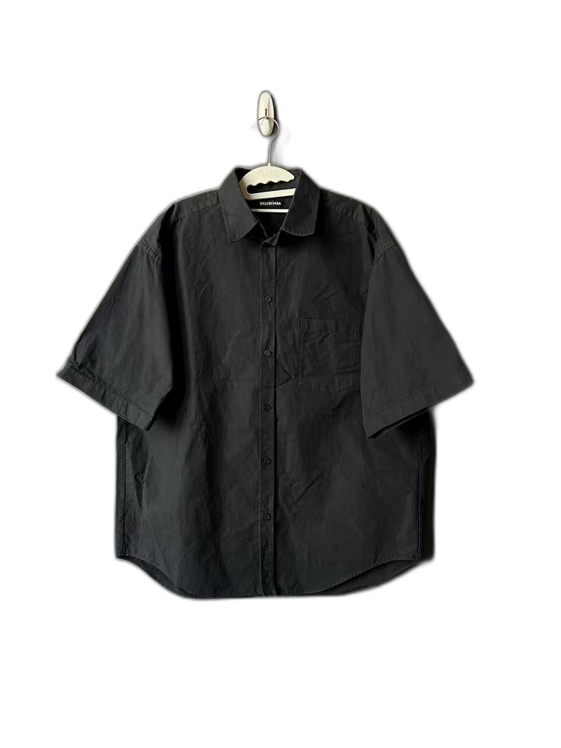 Balenciaga Short Sleeve Shirt in Black