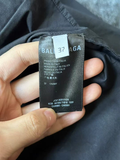 Balenciaga Short Sleeve Shirt in Black