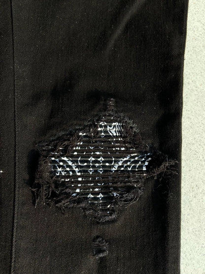 Amiri MX1 Bandana Distressed Jeans