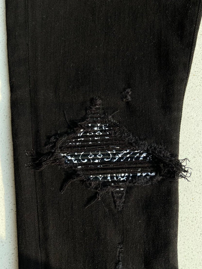 Amiri MX1 Bandana Distressed Jeans