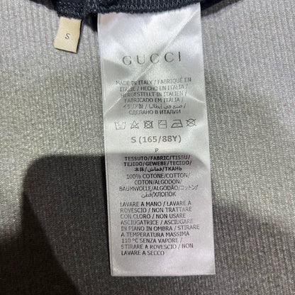 Gucci Black Floral Logo Short Sleeve T-Shirt