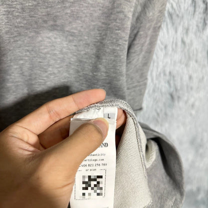 Stone Island Gray Crewneck Sweatshirt with Pocket
