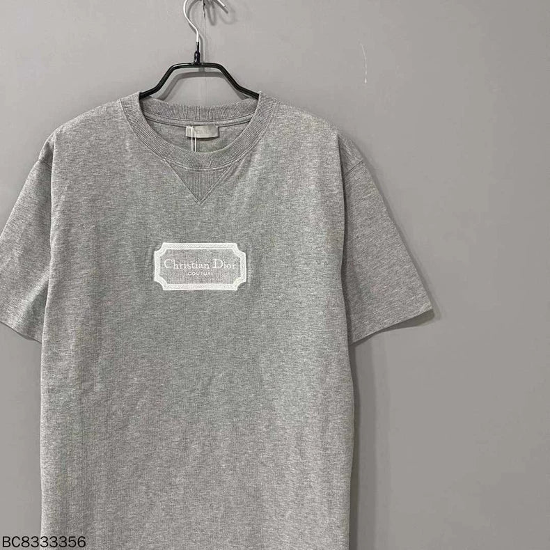 Dior Logo Embroidered Short Sleeve T-Shirt