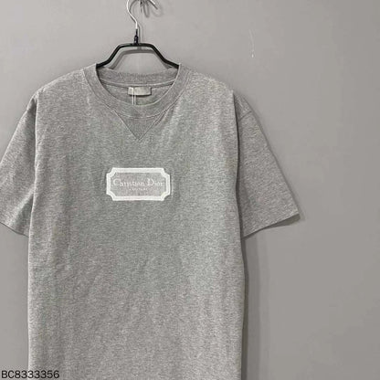Dior Logo Embroidered Short Sleeve T-Shirt