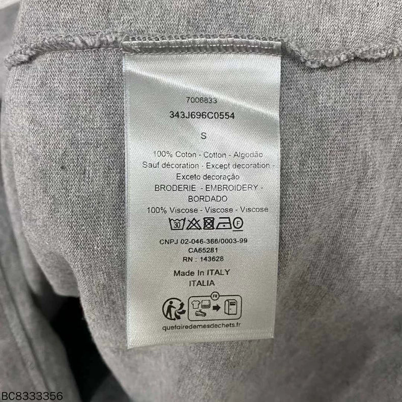 Dior Logo Embroidered Short Sleeve T-Shirt