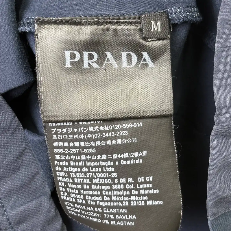Prada Men's Navy T-Shirt in Size M