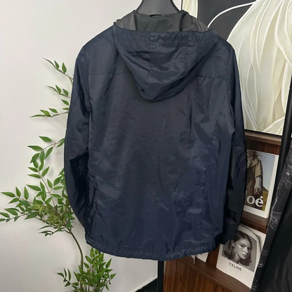 Prada Long Sleeve Navy Men's Outerwear Jacket