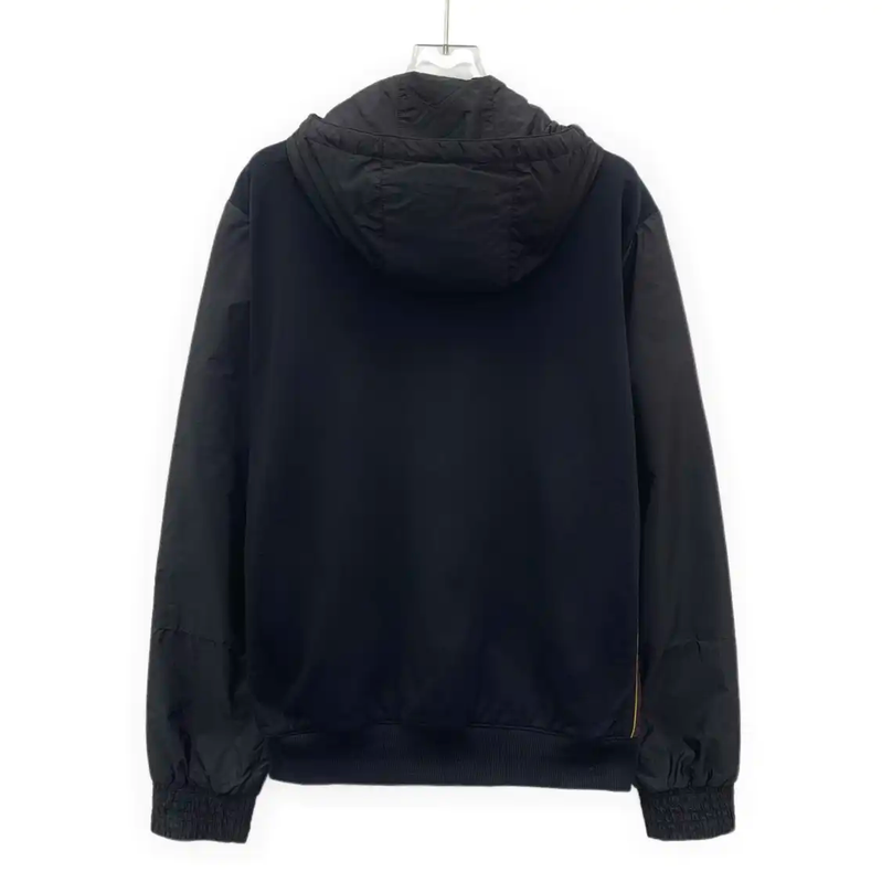 Prada Black Cotton Men's Hooded Jacket