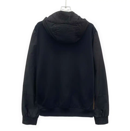 Prada Black Cotton Men's Hooded Jacket