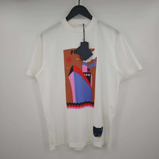 Prada Summer White Cotton Men's T-Shirt
