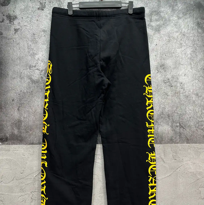 Chrome Hearts Black Cotton Printed Casual Pants 0089