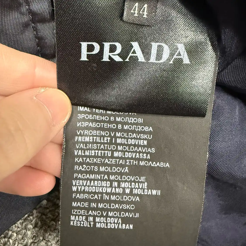 Prada Men's Navy Nylon Jacket in Size L