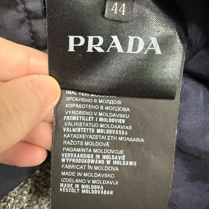 Prada Men's Navy Nylon Jacket in Size L