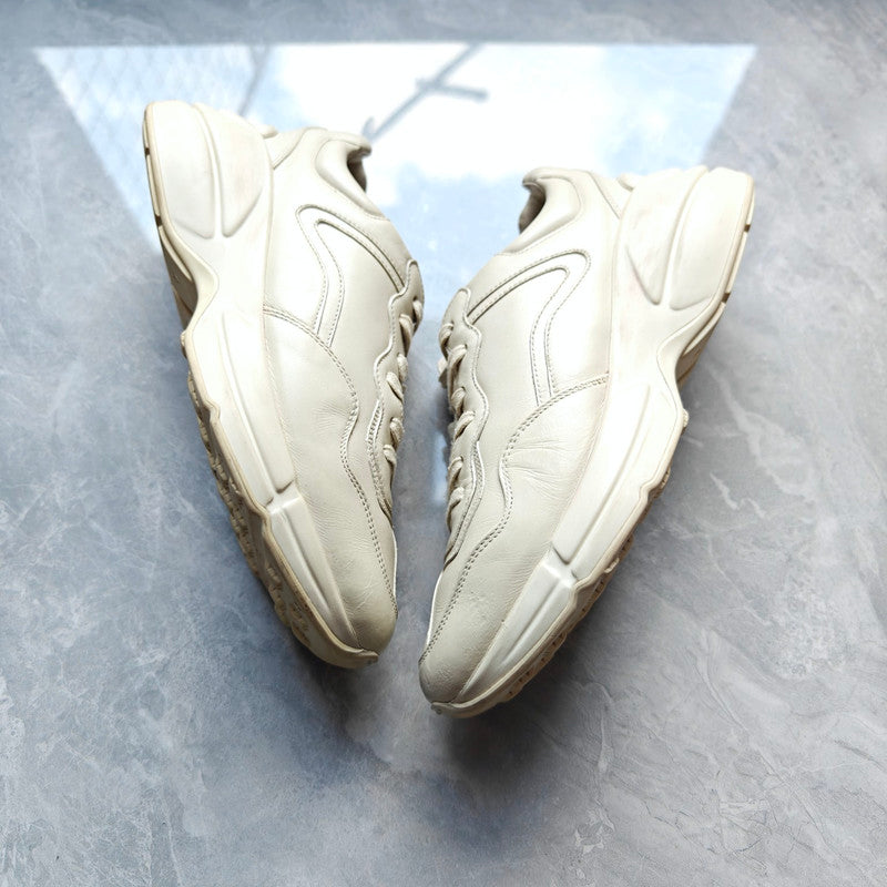 Gucci Rhython Leather Sneakers in Beige 0079