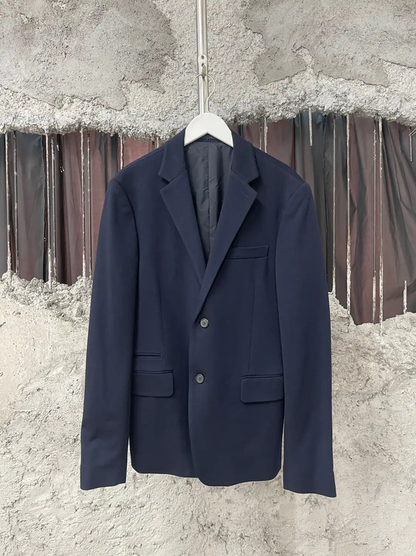 Prada Tailored Dark Blue Long Sleeve Jacket
