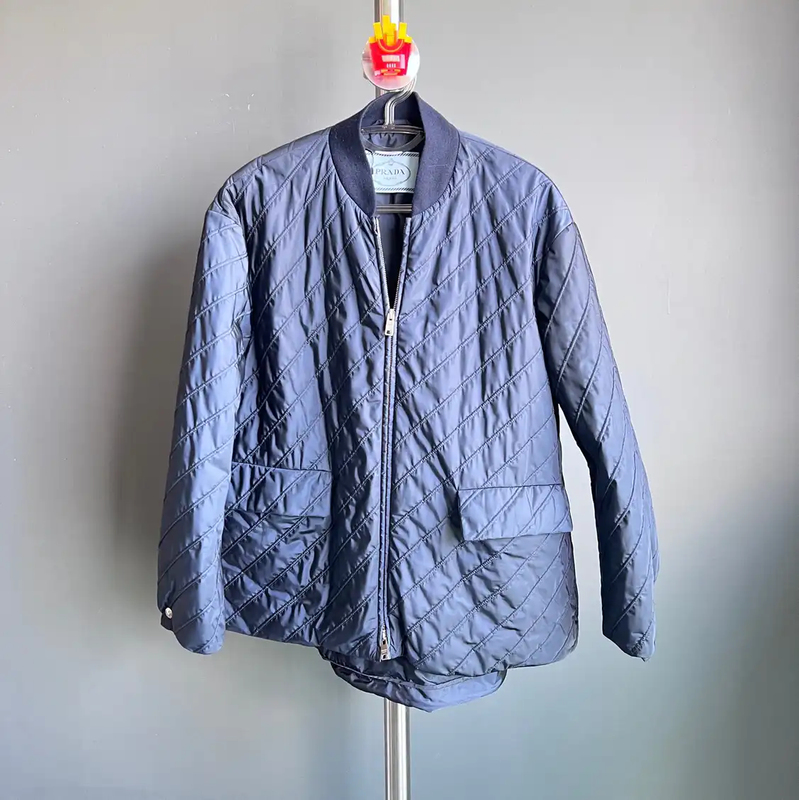 Prada Blue Men's Puffer Jacket
