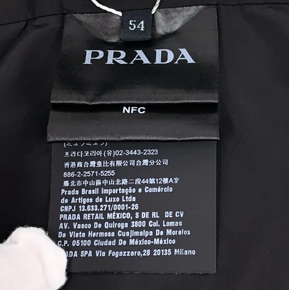 Prada Black Men's Outerwear Jacket Size XL