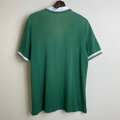Prada Men's Summer Green Embroidered Polo