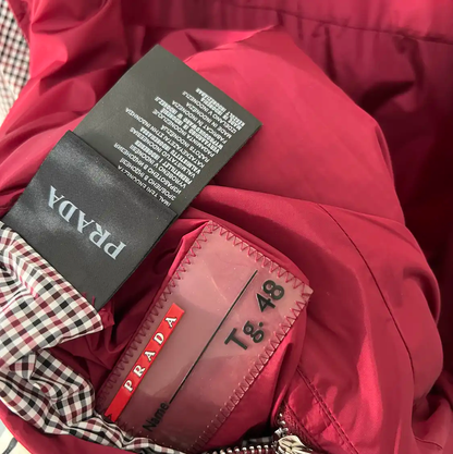 Prada Lightweight Red Polyester Men's Jacket