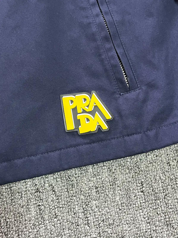 Prada Men's Navy Cotton Jacket