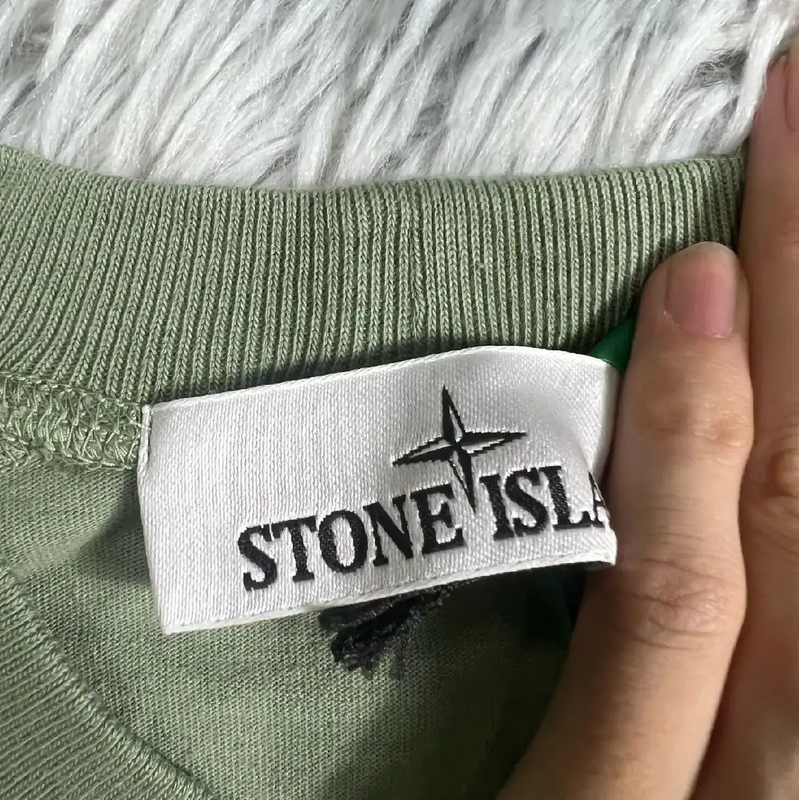 Stone Island Green Cotton Men's T-Shirt 0089