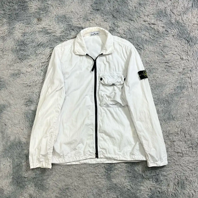Stone Island White Lightweight Men's Jacket 0089
