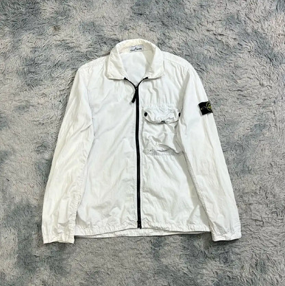 Stone Island White Lightweight Men's Jacket 0089