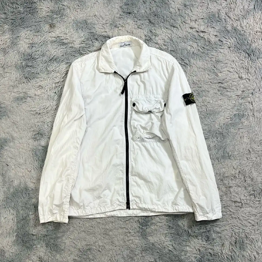 Stone Island White Lightweight Men's Jacket 0089