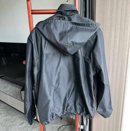 Rick Owens Men's Black Nylon Spring Autumn Jacket 0089