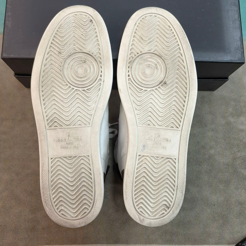 Louis Vuitton Brown Leather Fashion High-Top Sneakers 0079