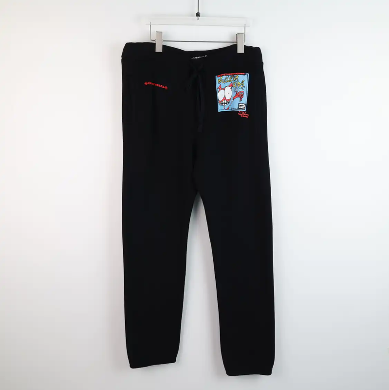 Chrome Hearts Black Casual Pants for Men 0089