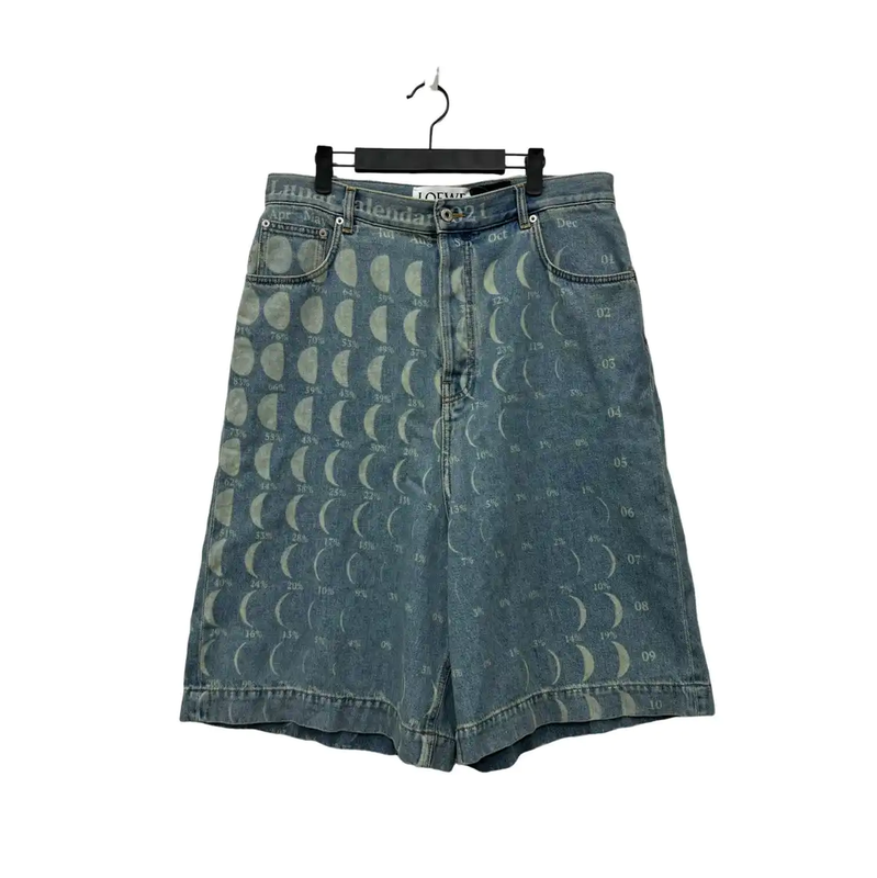 Loewe Blue Denim Men's Shorts 0089