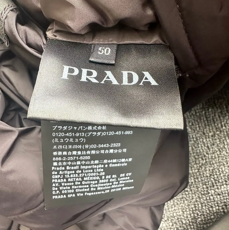 Prada Black Cotton Long Sleeve Jacket