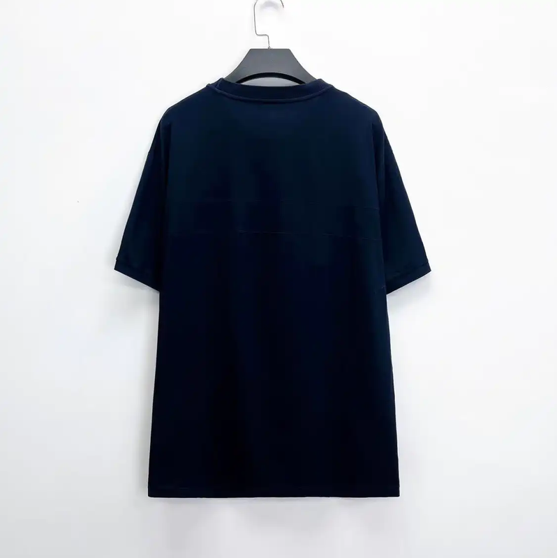 Prada Men's Blue Logo T-Shirt for Spring Autumn