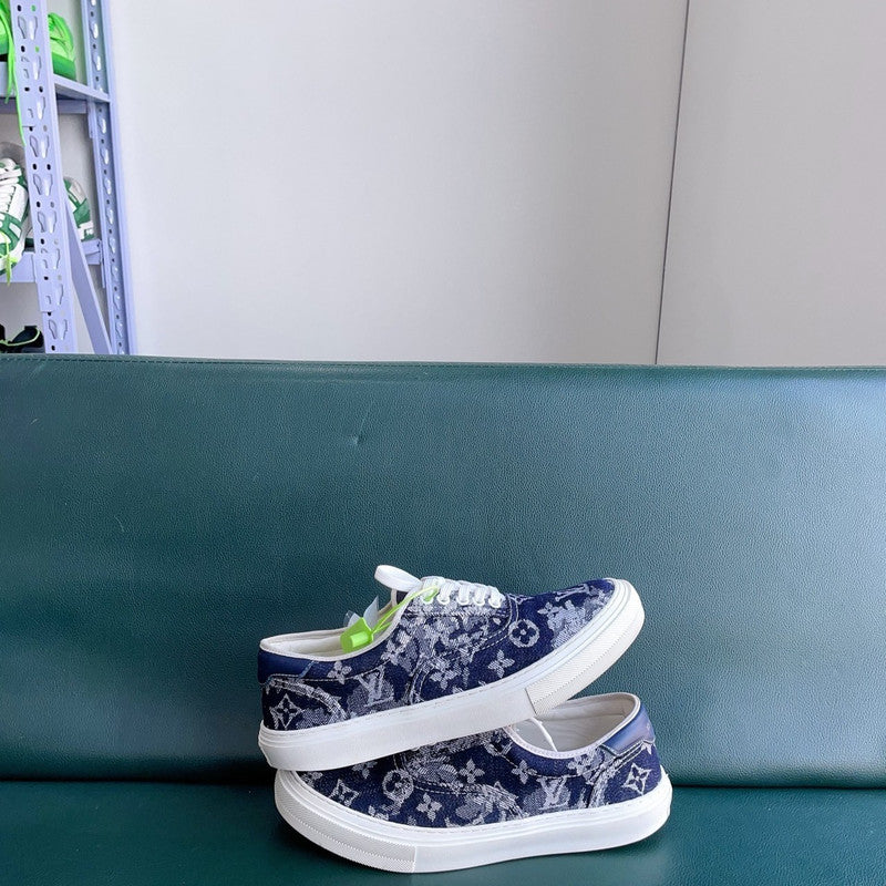 Louis Vuitton Colorful Logo Canvas Casual Sneakers 0079