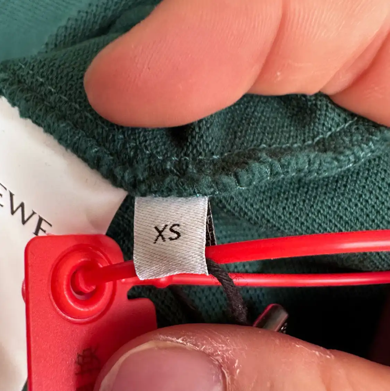 Loewe Men's Deep Green Cotton Polo Shirt 0089