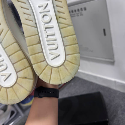 Louis Vuitton White Leather Trainer Sneakers 0079