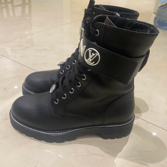 Louis Vuitton Territory Black Ankle Boots 0079