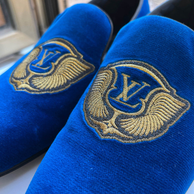 Louis Vuitton Auteuil Velvet Loafers for Men 0079