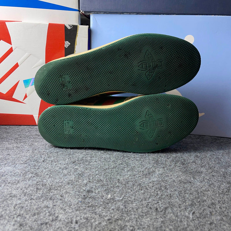 Gucci Screener Green Leather Sneakers 0079