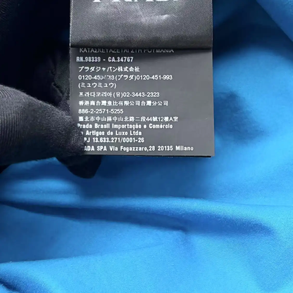 Prada Men's Logo T-Shirt in Blue