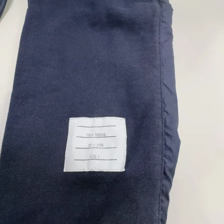 Thom Browne Navy Striped Sports Pants for Men