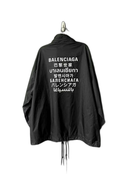 Balenciaga Multi-Language Windbreaker Jacket