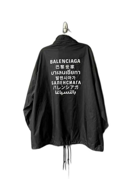 Balenciaga Multi-Language Windbreaker Jacket