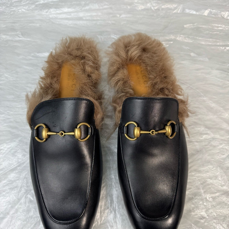 Gucci Black Wool Slip-On Loafers for Men 0079